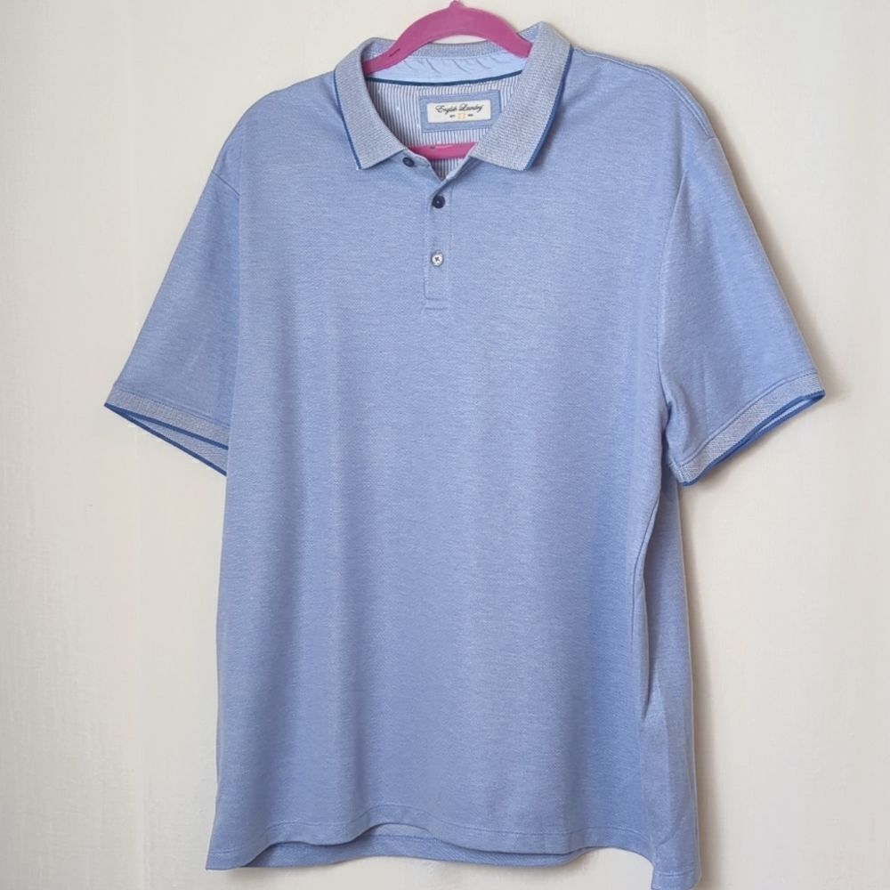 English Laundry Polo Shirt Blue Knit Size XL NWOT